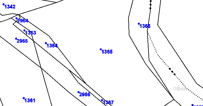Parcela st. 419 v KÚ Chromeč, Katastrální mapa