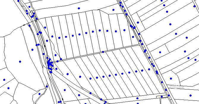 Parcela st. 590 v KÚ Chromeč, Katastrální mapa