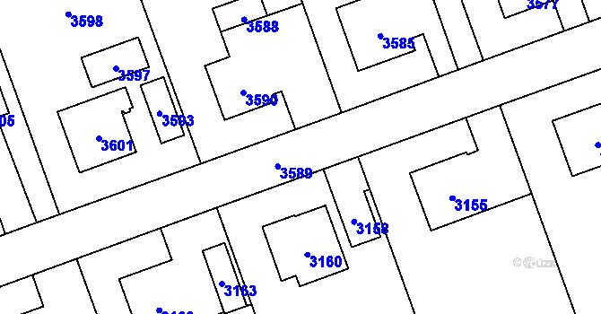 Parcela st. 609/9 v KÚ Chromeč, Katastrální mapa