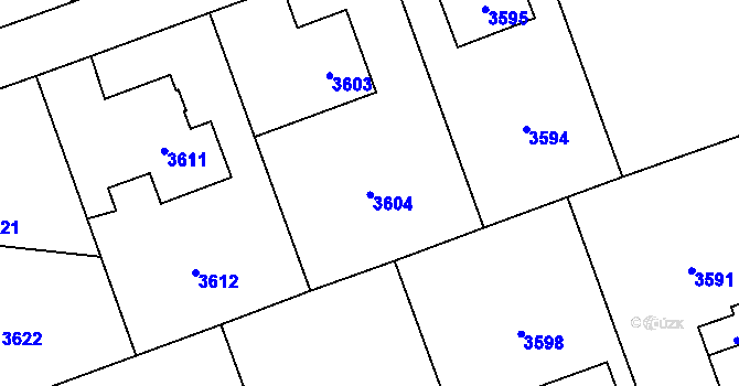 Parcela st. 609/18 v KÚ Chromeč, Katastrální mapa