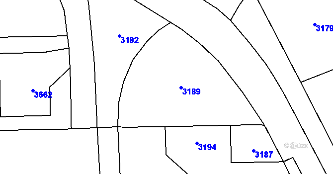Parcela st. 620/2 v KÚ Chromeč, Katastrální mapa