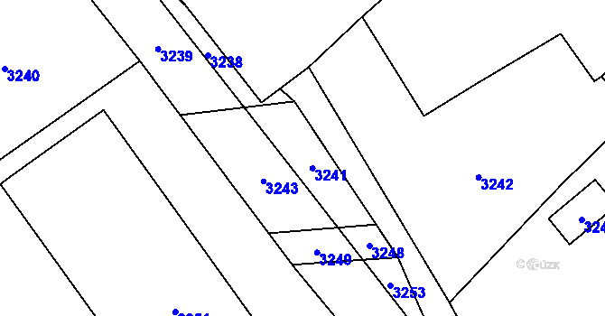 Parcela st. 1175/1 v KÚ Chromeč, Katastrální mapa