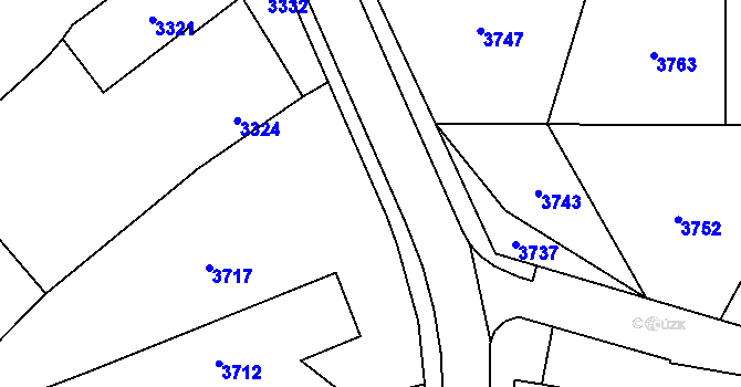 Parcela st. 1173/13 v KÚ Chromeč, Katastrální mapa