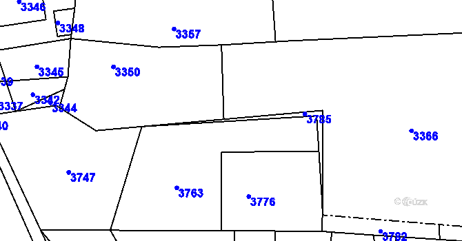 Parcela st. 1125/13 v KÚ Chromeč, Katastrální mapa