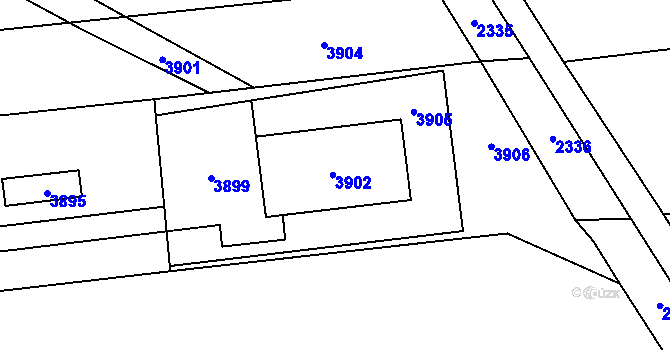 Parcela st. 304 v KÚ Chromeč, Katastrální mapa