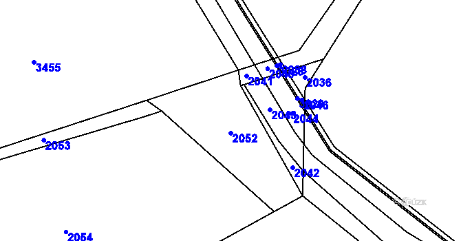 Parcela st. 133/4 v KÚ Chromeč, Katastrální mapa