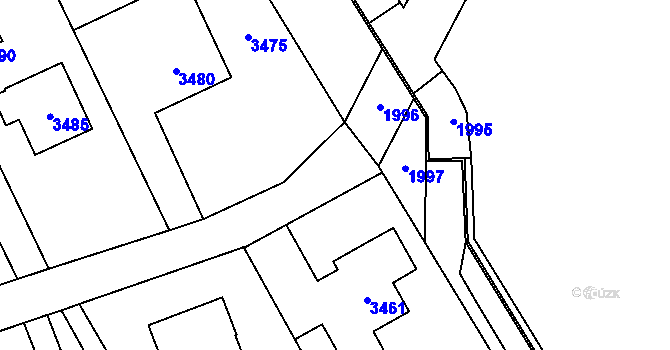 Parcela st. 171/73 v KÚ Chromeč, Katastrální mapa