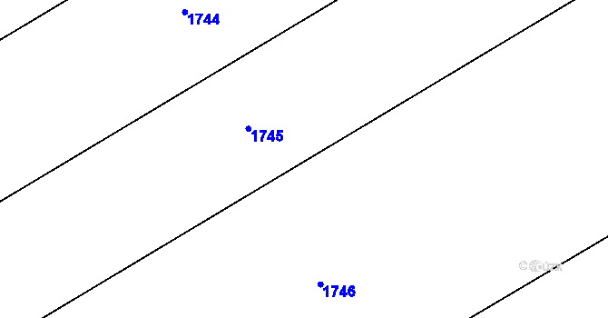 Parcela st. 343/48 v KÚ Chromeč, Katastrální mapa