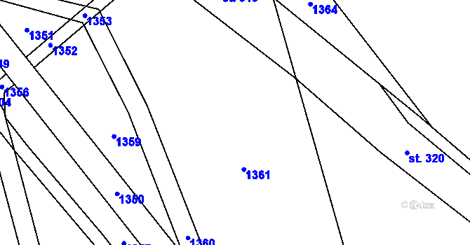 Parcela st. 343/69 v KÚ Chromeč, Katastrální mapa