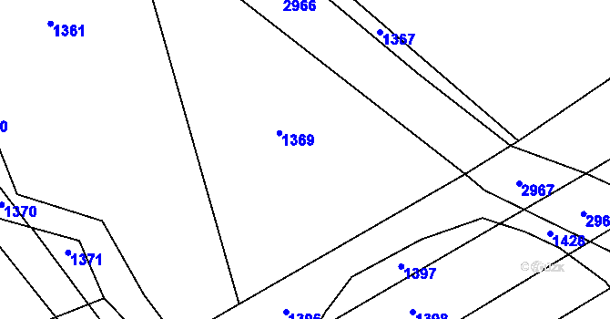 Parcela st. 343/70 v KÚ Chromeč, Katastrální mapa