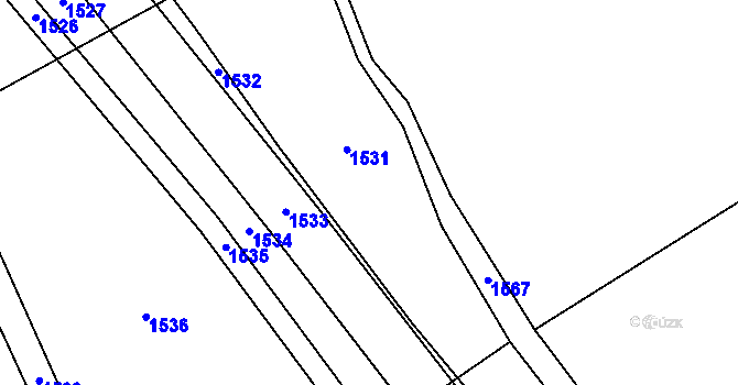 Parcela st. 343/85 v KÚ Chromeč, Katastrální mapa
