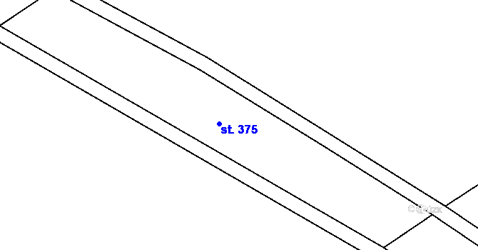 Parcela st. 353/14 v KÚ Chromeč, Katastrální mapa