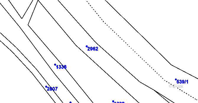 Parcela st. 353/26 v KÚ Chromeč, Katastrální mapa
