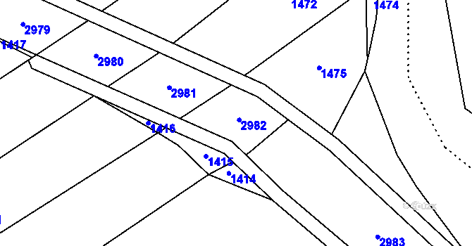 Parcela st. 353/29 v KÚ Chromeč, Katastrální mapa