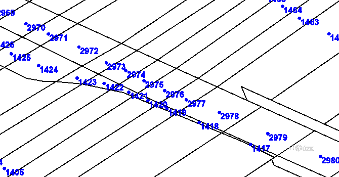 Parcela st. 353/35 v KÚ Chromeč, Katastrální mapa