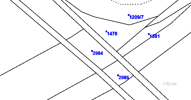 Parcela st. 353/55 v KÚ Chromeč, Katastrální mapa