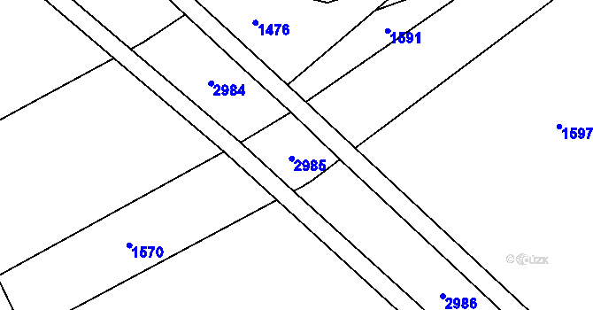 Parcela st. 353/69 v KÚ Chromeč, Katastrální mapa