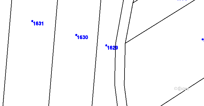 Parcela st. 368/13 v KÚ Chromeč, Katastrální mapa