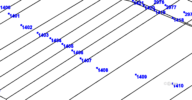 Parcela st. 418/12 v KÚ Chromeč, Katastrální mapa