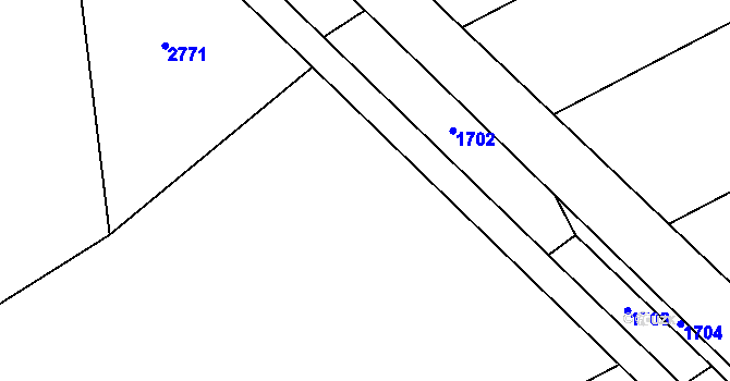 Parcela st. 474/9 v KÚ Chromeč, Katastrální mapa