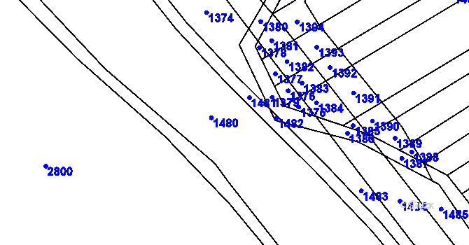 Parcela st. 474/20 v KÚ Chromeč, Katastrální mapa