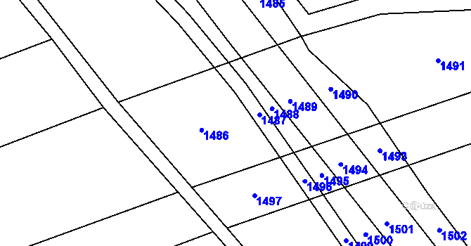 Parcela st. 474/21 v KÚ Chromeč, Katastrální mapa