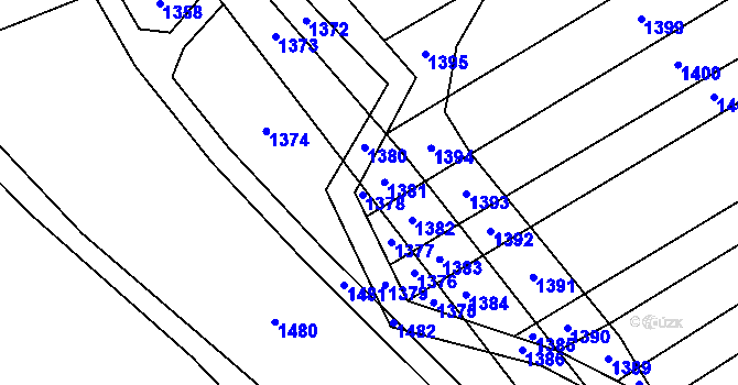 Parcela st. 474/46 v KÚ Chromeč, Katastrální mapa