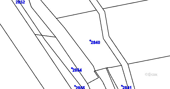 Parcela st. 590/3 v KÚ Chromeč, Katastrální mapa