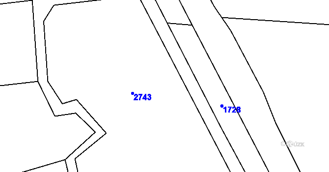 Parcela st. 590/6 v KÚ Chromeč, Katastrální mapa