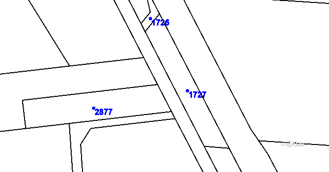 Parcela st. 590/7 v KÚ Chromeč, Katastrální mapa