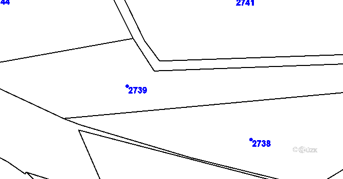 Parcela st. 590/21 v KÚ Chromeč, Katastrální mapa