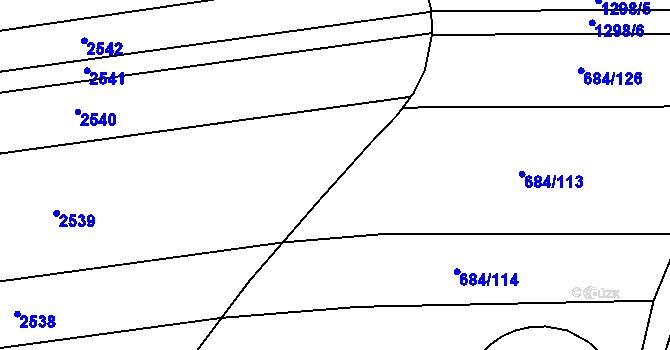 Parcela st. 684/16 v KÚ Chromeč, Katastrální mapa