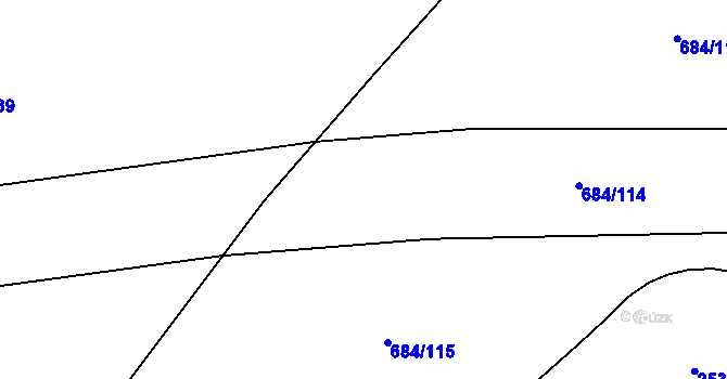 Parcela st. 684/17 v KÚ Chromeč, Katastrální mapa