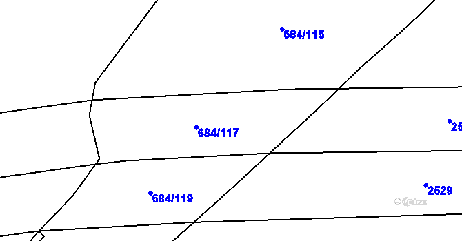 Parcela st. 684/19 v KÚ Chromeč, Katastrální mapa