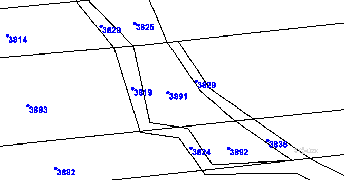 Parcela st. 978/3 v KÚ Chromeč, Katastrální mapa