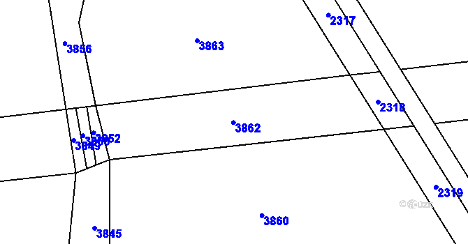 Parcela st. 978/40 v KÚ Chromeč, Katastrální mapa