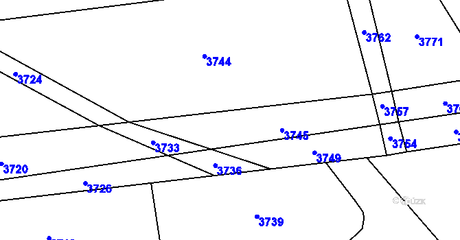 Parcela st. 1076/13 v KÚ Chromeč, Katastrální mapa