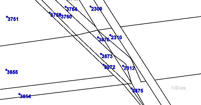 Parcela st. 1076/16 v KÚ Chromeč, Katastrální mapa