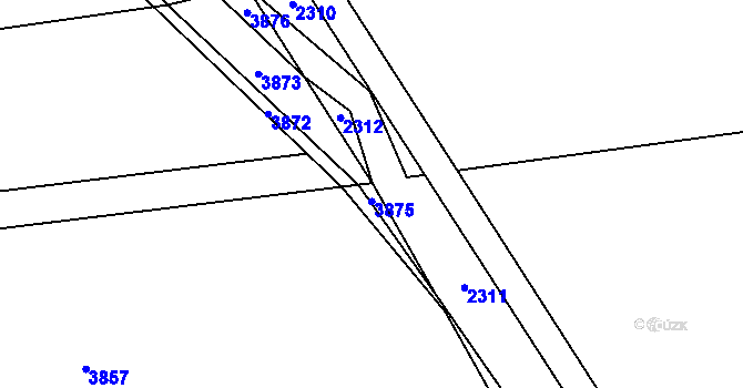 Parcela st. 1076/20 v KÚ Chromeč, Katastrální mapa