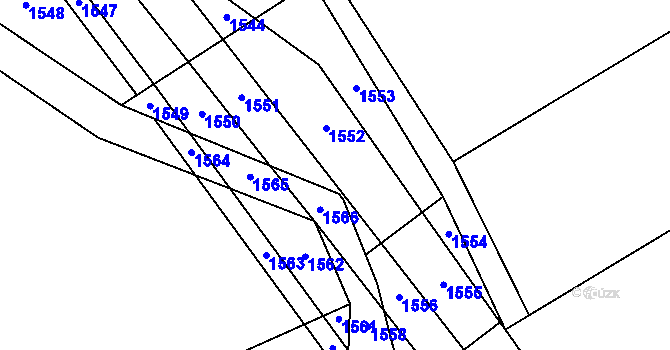 Parcela st. 1205/62 v KÚ Chromeč, Katastrální mapa