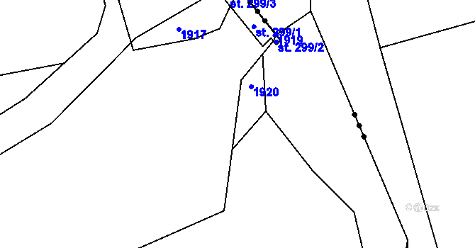 Parcela st. 147/9 v KÚ Chromeč, Katastrální mapa