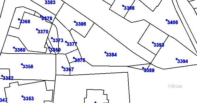 Parcela st. 46/6 v KÚ Chromeč, Katastrální mapa