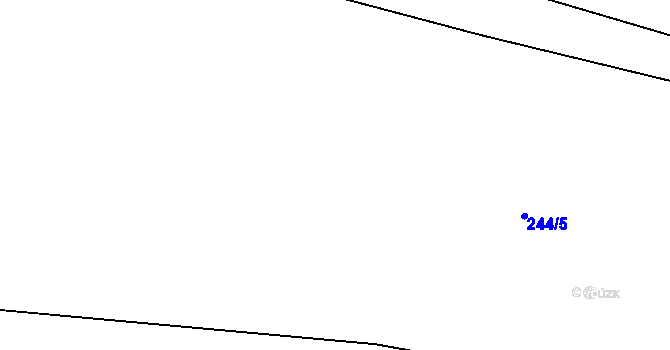 Parcela st. 244/4 v KÚ Chroustov, Katastrální mapa