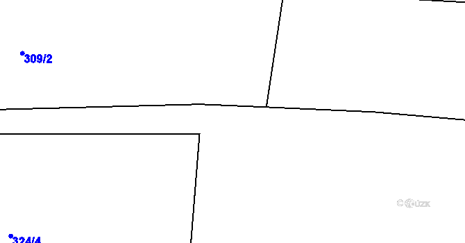Parcela st. 363/20 v KÚ Chroustov, Katastrální mapa