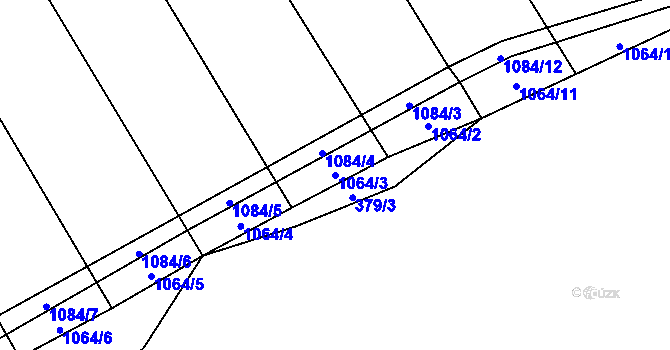 Parcela st. 1064/3 v KÚ Studená u Chříče, Katastrální mapa