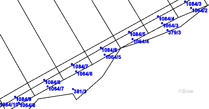 Parcela st. 1064/5 v KÚ Studená u Chříče, Katastrální mapa