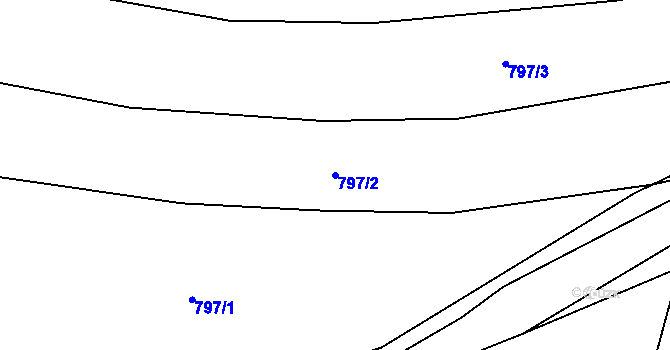 Parcela st. 797/2 v KÚ Chudenice, Katastrální mapa