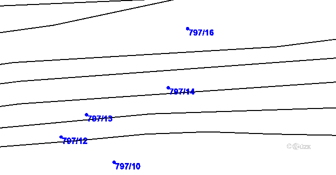Parcela st. 797/14 v KÚ Chudenice, Katastrální mapa