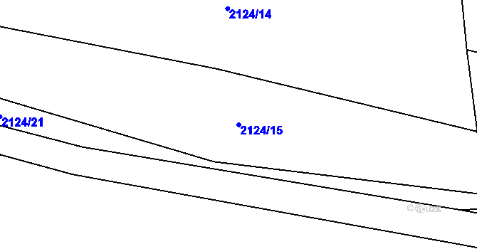Parcela st. 2124/15 v KÚ Chudenice, Katastrální mapa