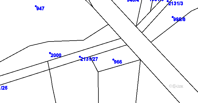 Parcela st. 2131/28 v KÚ Chudenice, Katastrální mapa